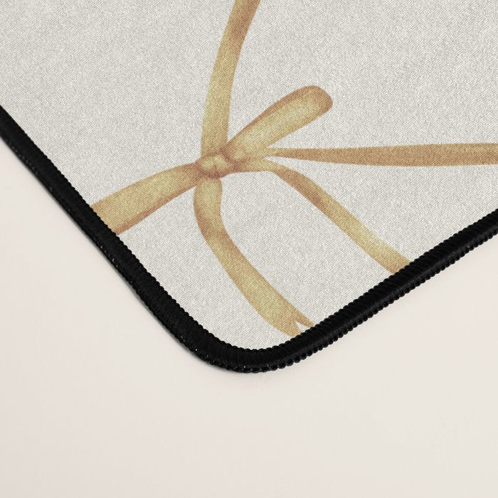 Bows & Ribbons Pattern III Neutral Desk Mat Gallery Image 4
