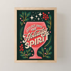 Let's Get into the Holiday Spirit Cocktail Mini Art Print Gallery Image 1