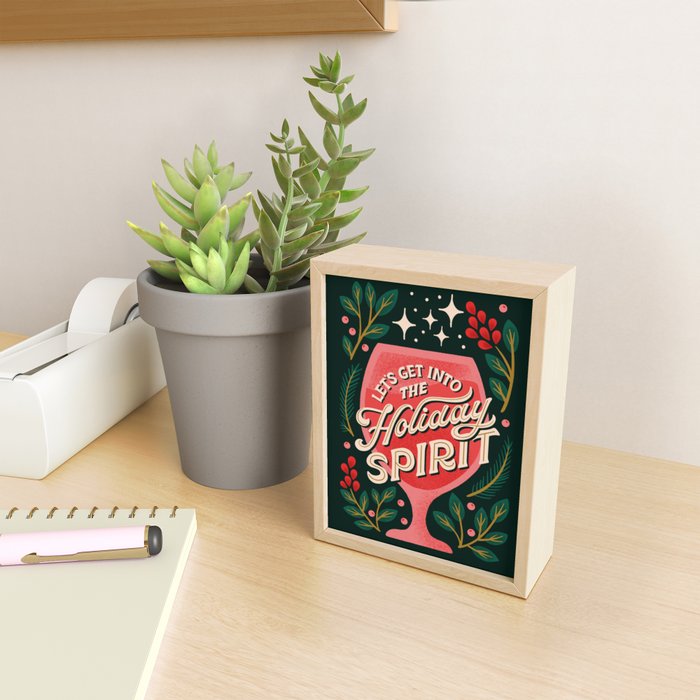 Let's Get into the Holiday Spirit Cocktail Mini Art Print Gallery Image 2