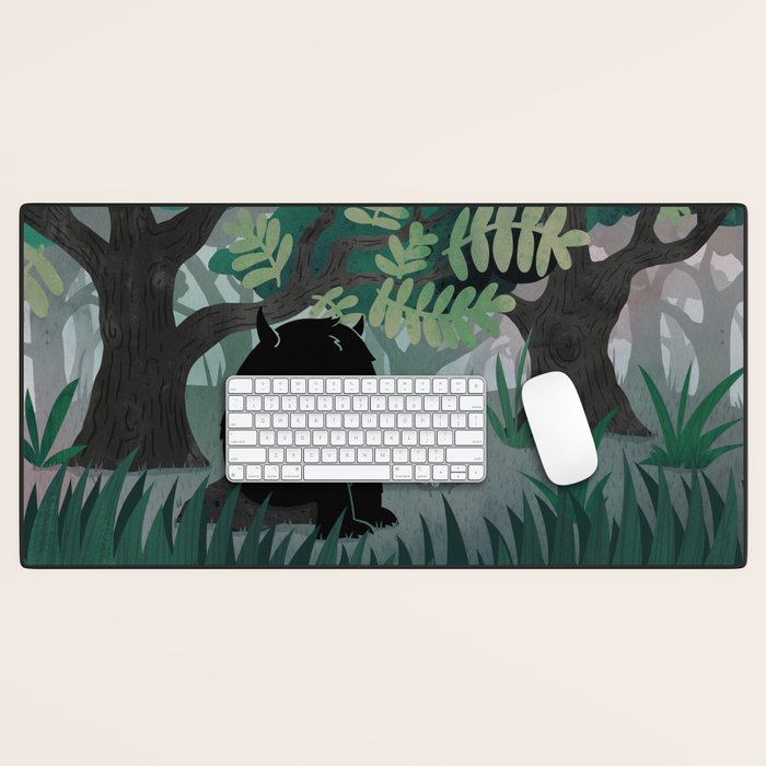 Another Quiet Spot (in Green) Desk Mat Gallery Image 1