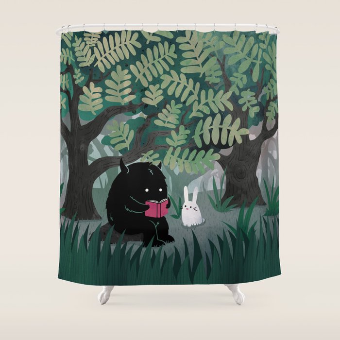 Another Quiet Spot (in Green) Shower Curtain Gallery Image 1