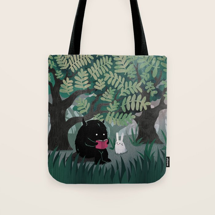 Another Quiet Spot (in Green) Tote Bag Gallery Image 1