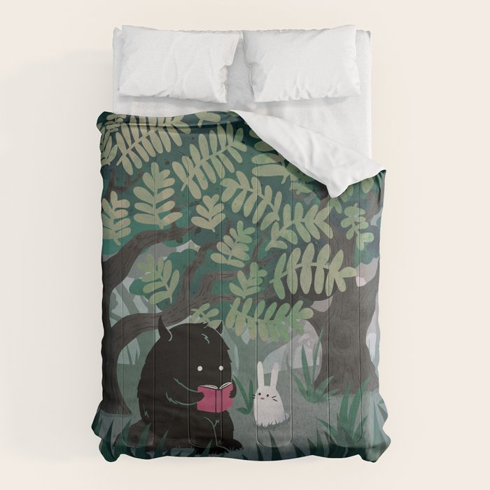 Another Quiet Spot (in Green) Comforter Gallery Image 6