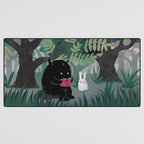 Another Quiet Spot (in Green) Desk Mat Gallery Image 3