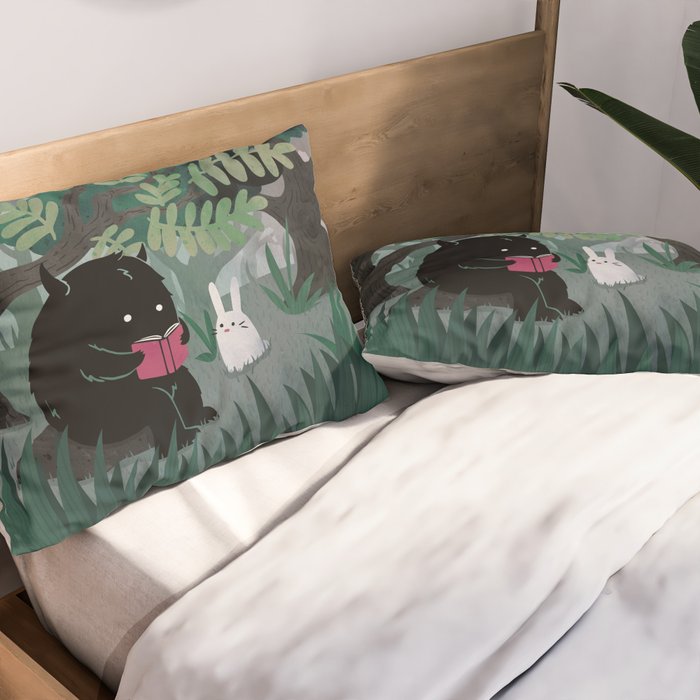 Another Quiet Spot (in Green) Pillow Sham Gallery Image 2