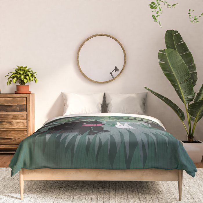 Another Quiet Spot (in Green) Comforter Gallery Image 3