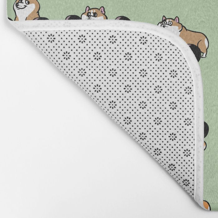 Olympic Lifting Corgi Bath Mat Gallery Image 2
