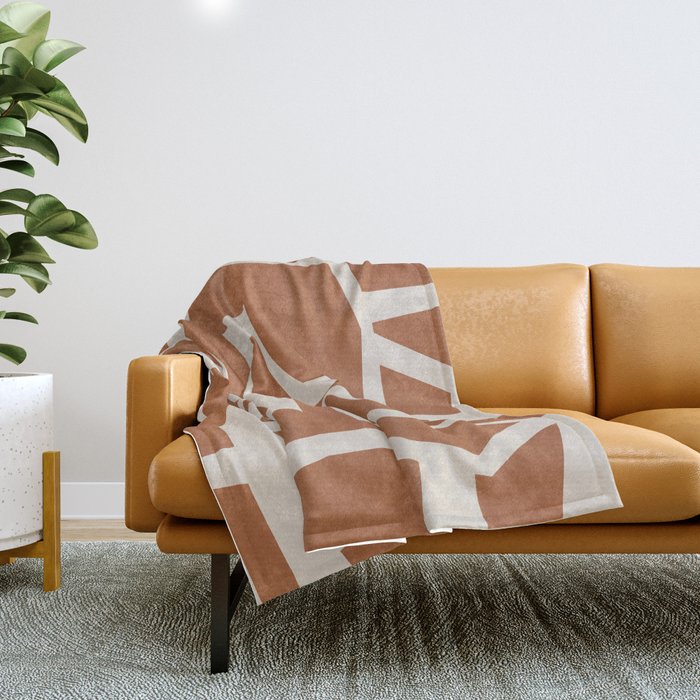 Fragmented Paths 7 Throw Blanket Gallery Image 1