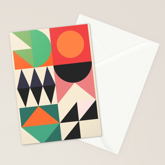Geometric Shapes 219 Stationery Card Gallery Image 2