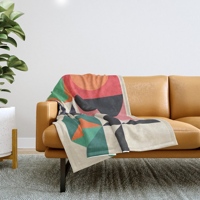 Geometric Shapes 219 Throw Blanket Gallery Image 1