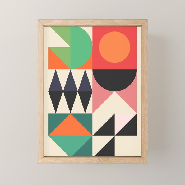 Geometric Shapes 219 Mini Art Print Gallery Image 1