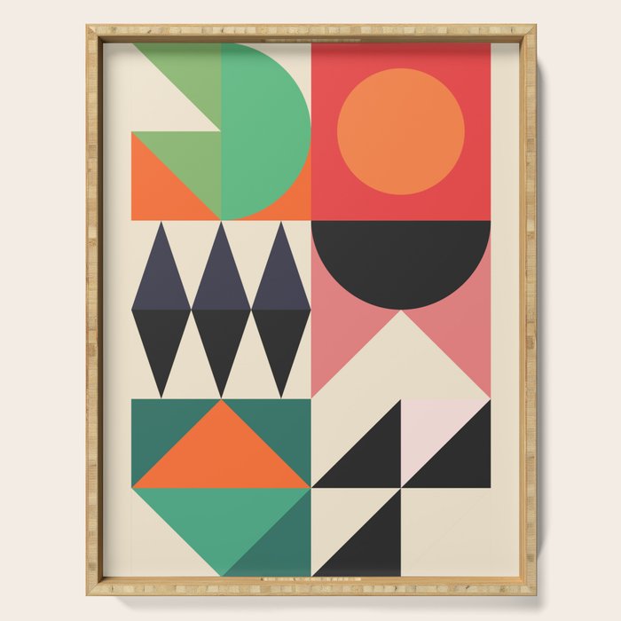 Geometric Shapes 219 Serving Tray Gallery Image 1