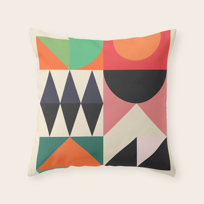 Geometric Shapes 219 Throw Pillow Gallery Image 6