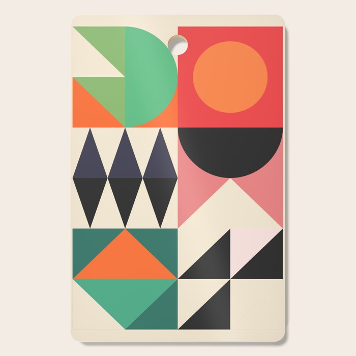 Geometric Shapes 219 Cutting Board Gallery Image 1