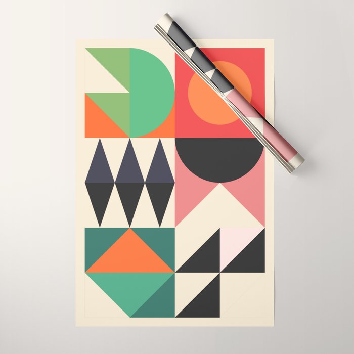 Geometric Shapes 219 Wrapping Paper Gallery Image 1
