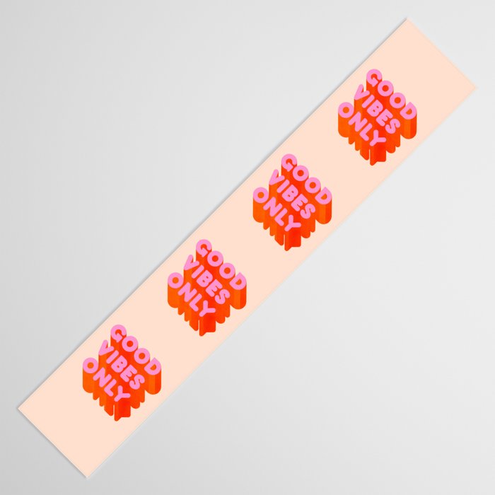 Good Vibes Only - Neon Colors Table Runner Gallery Image 3