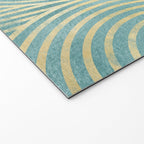 Art Deco Mint Green & Gold Pattern Welcome Mat Gallery Image 2