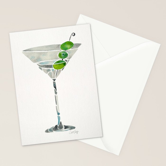 Dirty Martini Stationery Card Gallery Image 2