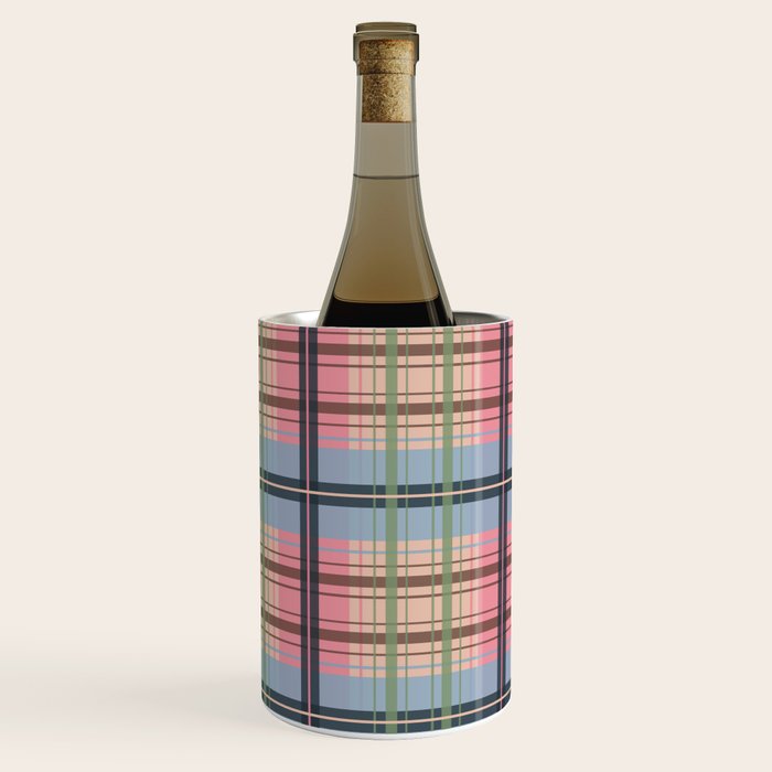 Pastel Tartan Delight Wine Chiller Gallery Image 3