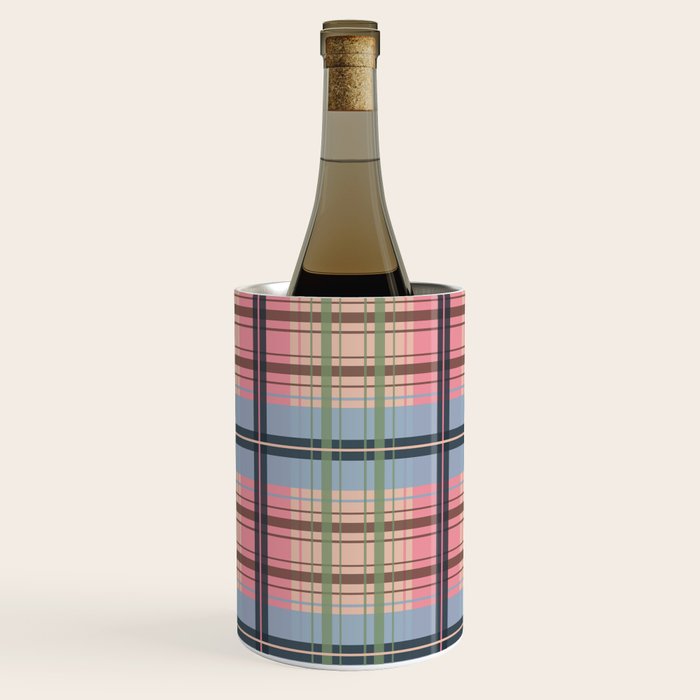 Pastel Tartan Delight Wine Chiller Gallery Image 1