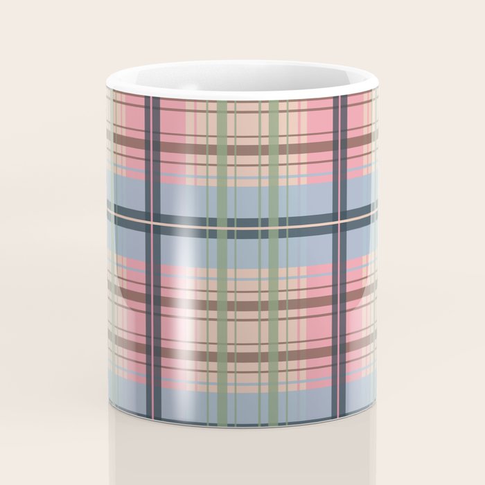Pastel Tartan Delight Coffee Mug Gallery Image 4