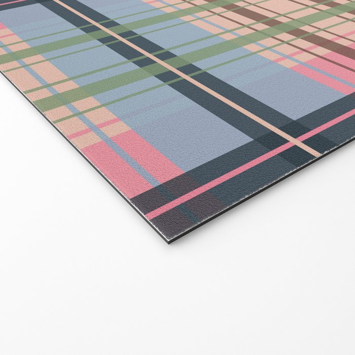 Pastel Tartan Delight Welcome Mat Gallery Image 2