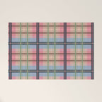 Pastel Tartan Delight Welcome Mat Gallery Image 1