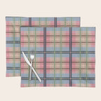 Pastel Tartan Delight Placemat Gallery Image 1