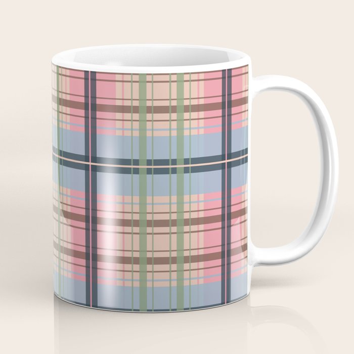 Pastel Tartan Delight Coffee Mug Gallery Image 1