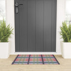 Pastel Tartan Delight Welcome Mat Gallery Image 3