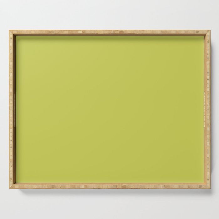 Chartreuse Solid Color Serving Tray Gallery Image 1