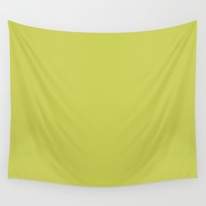 Chartreuse Solid Color Wall Tapestry Gallery Image 4