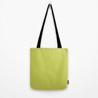 Chartreuse Solid Color Tote Bag Gallery Image 2