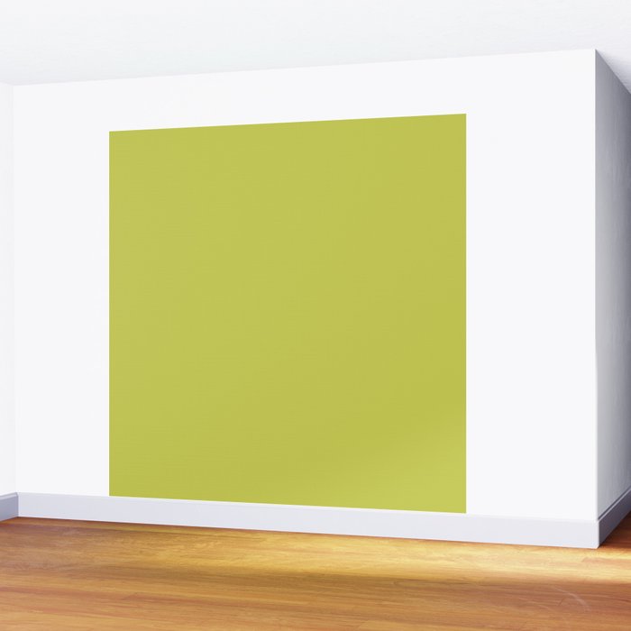 Chartreuse Solid Color Wall Mural Gallery Image 2