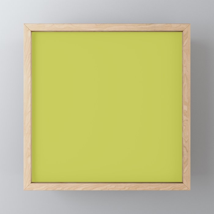 Chartreuse Solid Color Mini Art Print Gallery Image 1