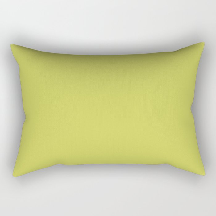 Chartreuse Solid Color Rectangular Pillow Gallery Image 1