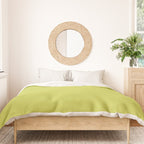 Chartreuse Solid Color Duvet Cover Gallery Image 3