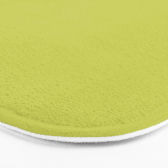 Chartreuse Solid Color Bath Mat Gallery Image 3