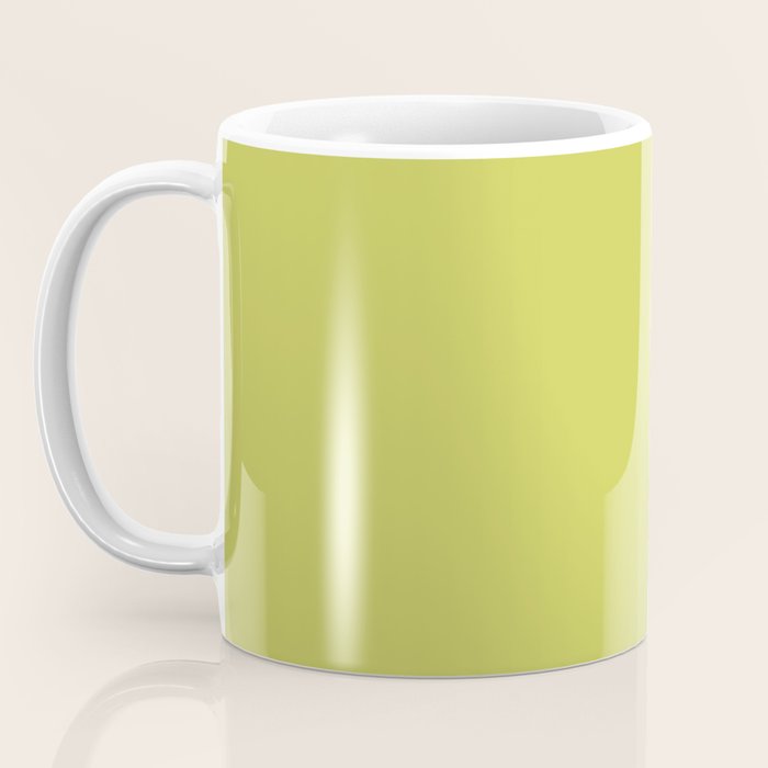 Chartreuse Solid Color Coffee Mug Gallery Image 3