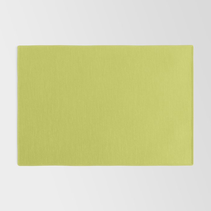 Chartreuse Solid Color Rug Gallery Image 2
