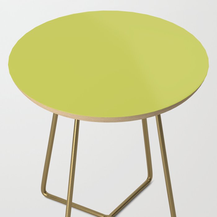 Chartreuse Solid Color Side Table Gallery Image 2