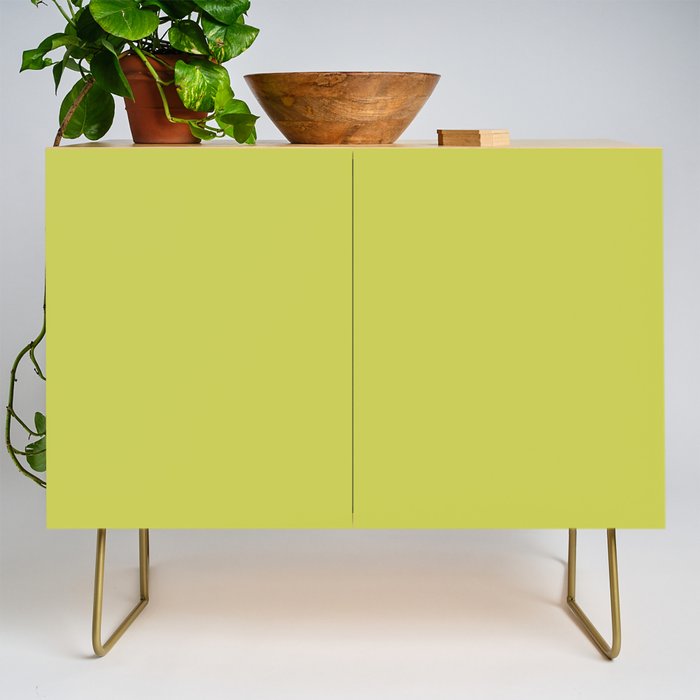 Chartreuse Solid Color Credenza Gallery Image 1