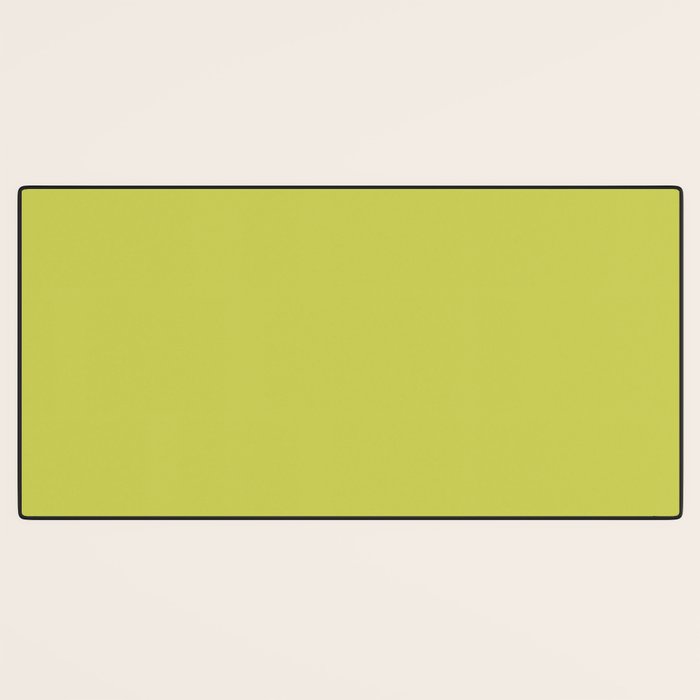 Chartreuse Solid Color Desk Mat Gallery Image 3