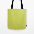 Chartreuse Solid Color Tote Bag Gallery Image 1