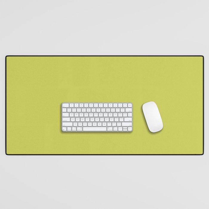 Chartreuse Solid Color Desk Mat Gallery Image 1