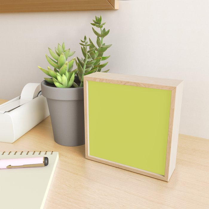 Chartreuse Solid Color Mini Art Print Gallery Image 2