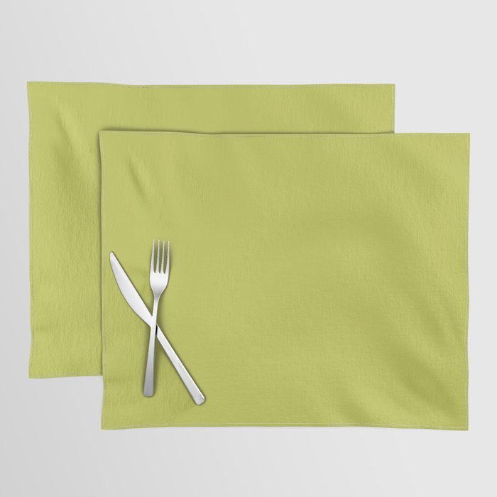 Chartreuse Solid Color Placemat Gallery Image 1