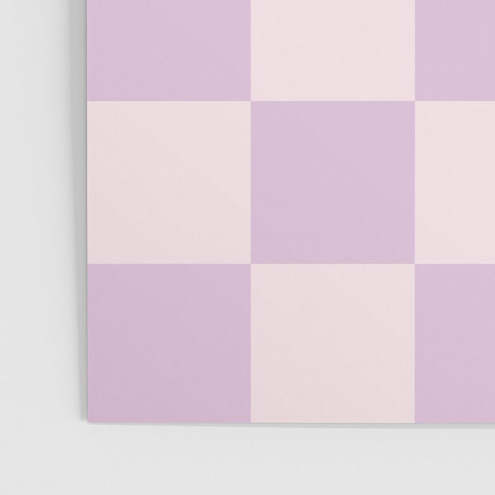 Light Lilac Checkerboard Check Pattern  Poster Gallery Image 3