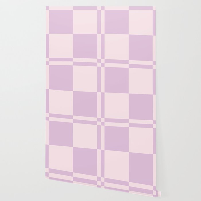 Light Lilac Checkerboard Check Pattern  Wallpaper Gallery Image 2