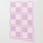 Light Lilac Checkerboard Check Pattern  Wallpaper Gallery Image 2